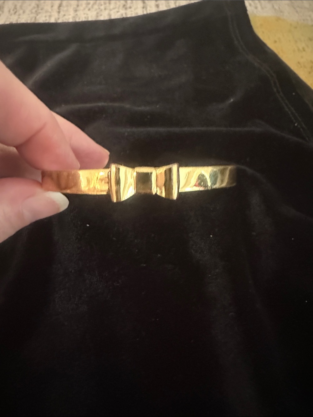 Kate Spade Gold Tone Tone Take a Bow Bracelet